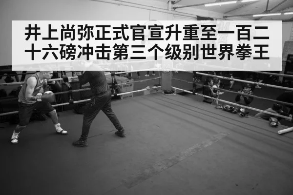 井上尚弥正式官宣升重至一百二十六磅冲击第三个级别世界拳王